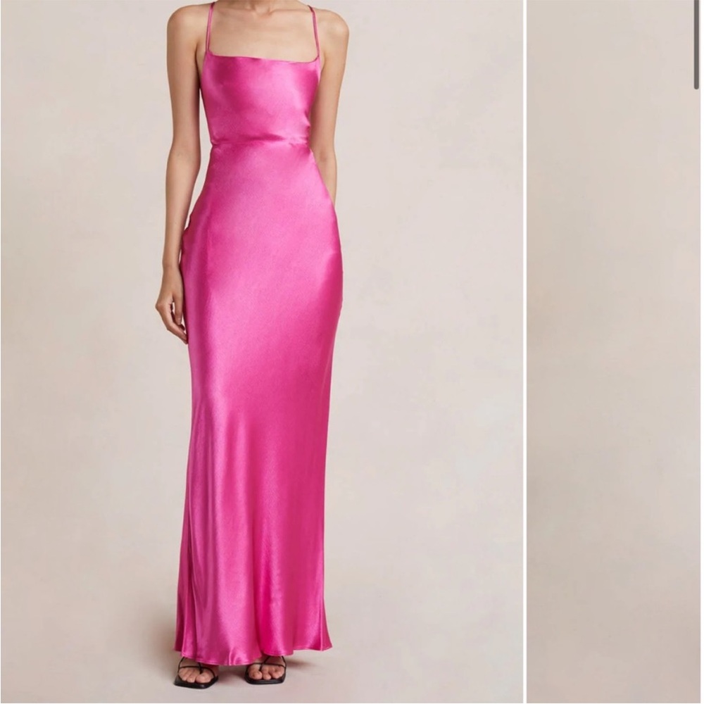 NWT Bec and Bridge hot pink Loren Maxi dress